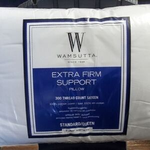 NEW Wamsutta Extra Firm Support Pillow - White. Standard/Queen.